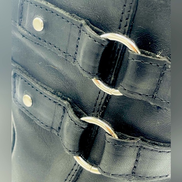 HARLEY DAVIDSON WOMENS “PIPER” STYLE DOUBLE HARNESS SOFT LEATHER BOOTS - Picture 10 of 16